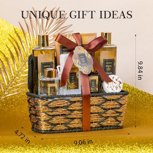 Spa Set for Women & Mens Gift, Relaxing Gifts for Men, Father's Day Gifts for Men Dad with 14PCS Charcoal & Cedar Scents Spa, Includes Bubble Bath, Shower Gel, Body Butter, Spa Kit for Mans Gift Set - Image 5