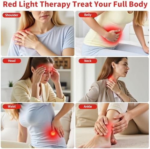 Red Light for Face and Body, Infrared Light Therapy Lamp with Stand Led 660nm Red Light-Therapy& 850nm Infrared Light Device (L) - Image 3