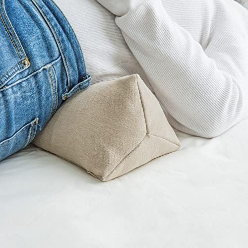 Buckwheat Neck Support Pillow Cervical Neck Cylinder Bolster Pillow,Buckwheat Hulls Adjustable Roll Pillow,Neck Pain Relief for Back and Side Sleepers Round Pillows for Lunch Break beige, 6*15 inch - Image 5
