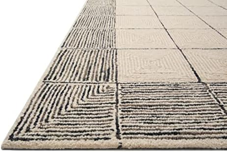 Loloi Chris Loves Julia Francis Cream/Black 2'-0" x 5'-0" Accent Rug - Image 6