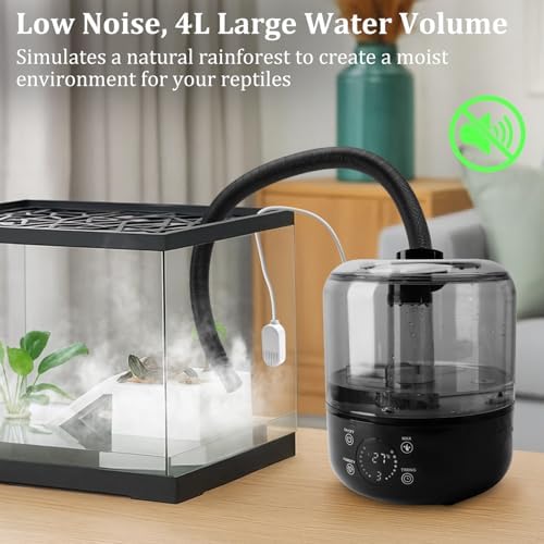3L Reptile Fogger, Humidity Sensor, Timing System, 3 Mist Levels - Image 2
