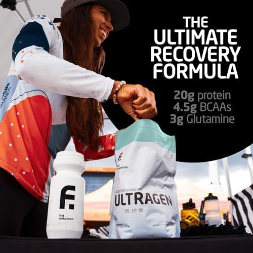 FIRST ENDURANCE Ultragen Workout Recovery Drink Powder, Protein Mix, Boosts Energy, Accelerates Recovery | Vanilla, 15 Servings - Image 7
