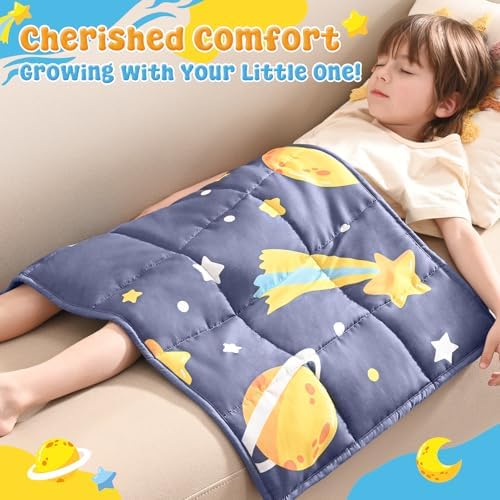 anfie Weighted Lap Pad 2 Pounds, Weighted Blanket (30"*40") Cooling Blanket for Resting,Weighted Throw Blanket for Travel Indoor Outdoor (Grey Moon) - Image 3