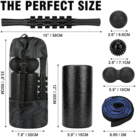 Foam Roller Set - High Density Back Roller, Muscle Roller Stick - Image 2