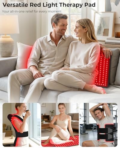 KingPavonini Red Light Therapy Mat for Body, 33"×17" Infrared Mat Wearable - Image 3