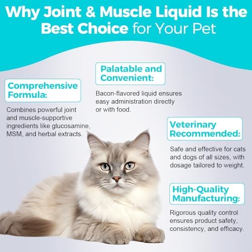 Pets Joint & Muscle Support Liquid for Cats & Dogs - 120mL | Promotes Mobility, Reduces Inflammation & Enhances Flexibility | Easy-to-Use Supplement for Active & Aging Pets - Image 2