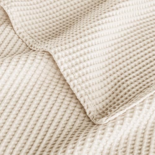 Exclusivo Mezcla 100% Cotton Breathable Waffle Blanket Twin Size, 60"x80" - Image 6