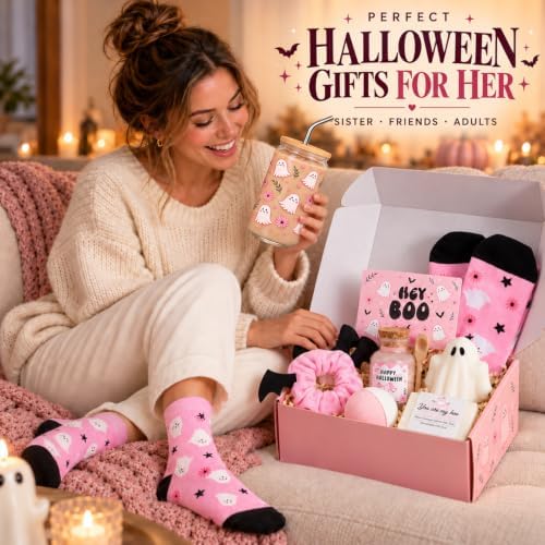 Boo Basket Stuffers for Teen Girls Women, Halloween Spooky Gifts Basket - Image 7