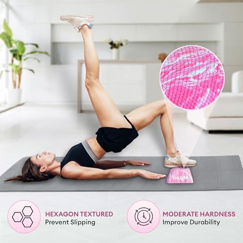 Yes4All EVA Firm Foam Roller for Stretching, Half Yoga Back Roller for Muscle Massage for Pilates, Yoga, Balance & Core Exercises - 12/36 inches - Image 4