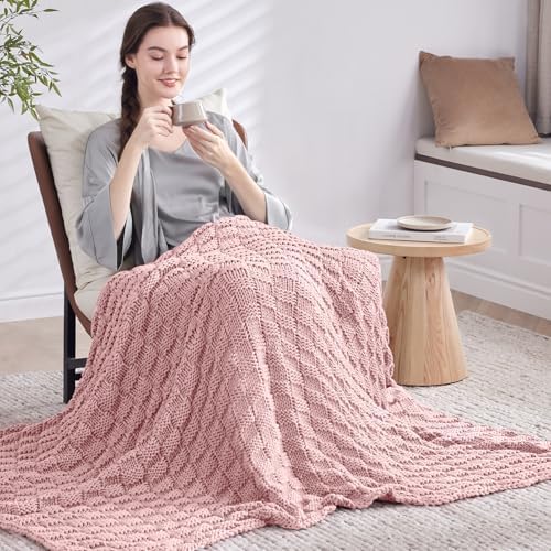 Knitted Weighted Blanket for Adult, No Beads Heavy Blanket 36"x48" 3lbs - Image 7