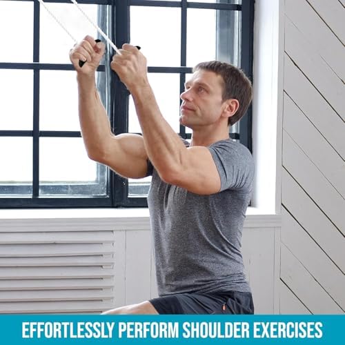 AARAM Pulley with Rope and Door Strap, Easy to Use Exercise Equipment for Frozen Shoulder and Hand/Arm Exercise Material Nylon Plastic, Smooth Action Pulley - Image 4
