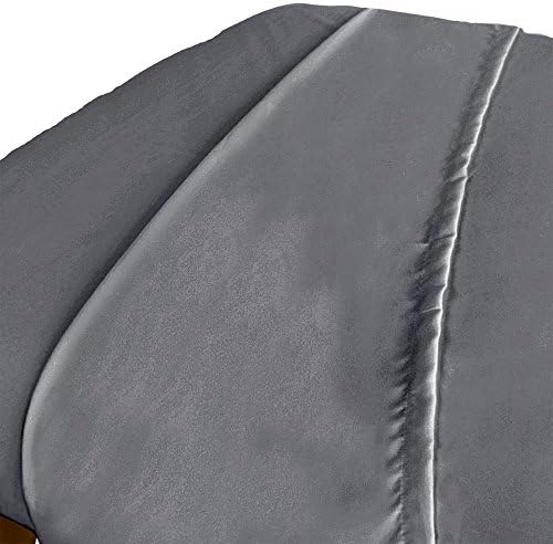 ForPro Premium Microfiber Massage Flat Sheet, 100"L x 63"W, Cool Grey - Image 2