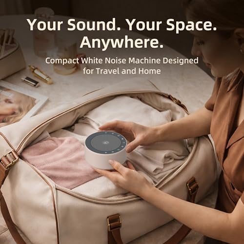Kipcush White Noise Machine for Baby & Adults, 30 Soothing Sounds, Sleep Sound Machine with 8 Color Night Light, Memory Function, White Noise for Sleeping, Nursery, Office, Travel & Relaxation - Image 5