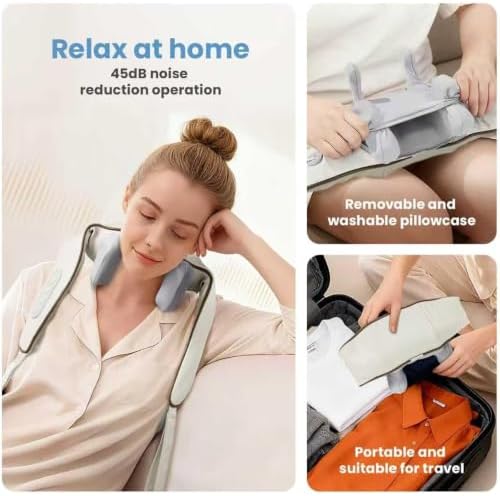 Wireless Neck and Shoulder Massager with Heat-6D Shiatsu Deep Tissue - Image 5