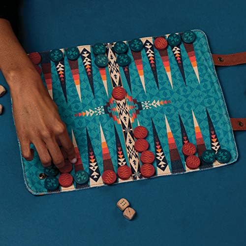 Pendleton Backgammon: Travel-Ready Roll-Up Game (Camping Games, Gift for Outdoor Enthusiasts) - Image 4
