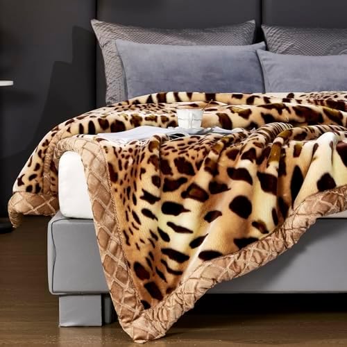 Korean Mink Blanket 59×79 inch, Silky Soft and Warm,2 Ply Reversible Raschel Bed Blanket for Single Bed. - Image 2