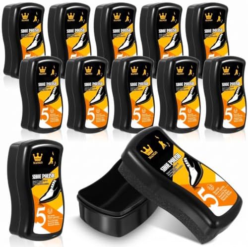 Loopeer 12Pcs Shoe Shine Sponge, Instant Leather Care by Loopeer