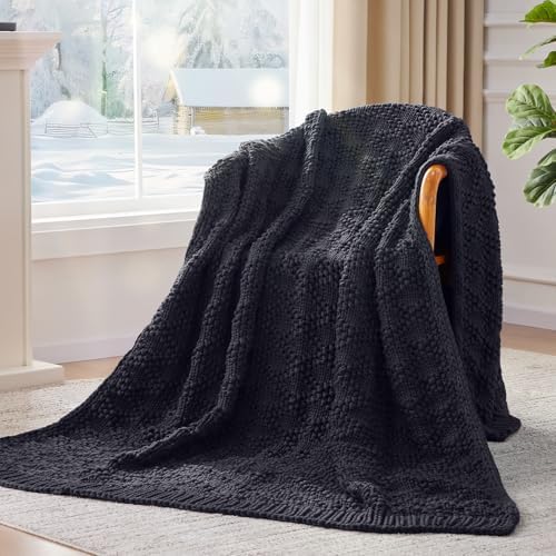 Anysay Knitted Weighted Blanket for Adult,Chunky Knit Throw 50''*60'' 10lbs - Image 5