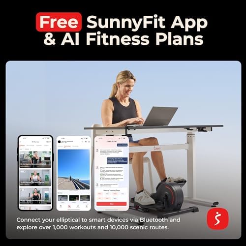 Sunny Health & Fitness Under Desk Pedal Elliptical Machine Leg Exerciser - Image 6