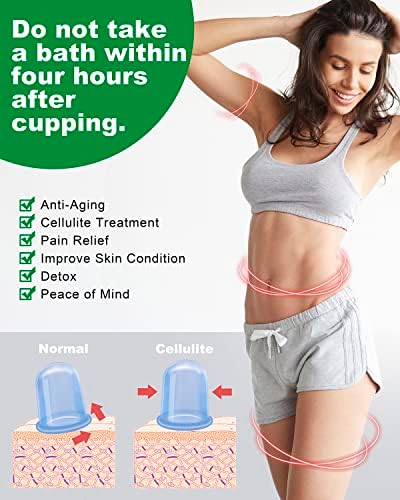 Silicone Cupping Therapy Sets, Anti Cellulite Cup Massager - Vacuum Suction Cup for Cellulite Treatment - Amazing Cellulite Remover - Image 3
