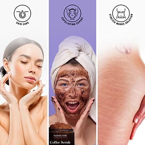 Majestic Pure Arabica Coffee Body Scrub, Exfoliating Polish, 10 Oz - Image 5