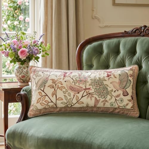 patdrea Designer Vintage Velvet Throw Pillow Cover,12"x28"-Kulom A - Image 3