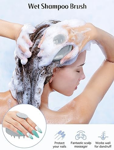 HEETA Scalp Massager Hair Growth Scrubber for Dandruff Removal Hair Care - Image 3