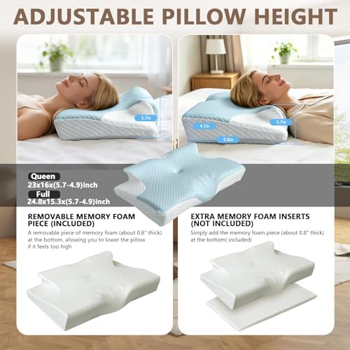 Ergonomic Cervical Pillow for Neck Pain Relief, Ergo Pillow for Sleep Apnea - Image 4