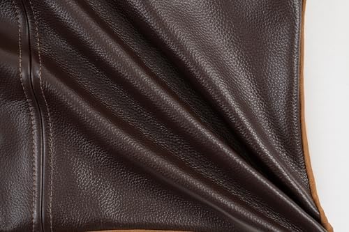 Full Grain Leather Throw Pillow Cover (20" x 20") (Coffee) - Image 2