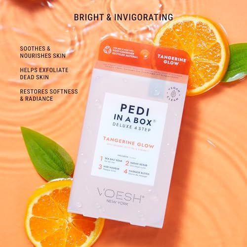 VOESH Pedi in a Box 4 Step, Pedicure Set, At-Home Pedicure, DIY Pedi, Foot Treatment, Pedicure Supplies, Foot Scrub, Foot Spa, Foot Care, Foot Therapy - Image 5