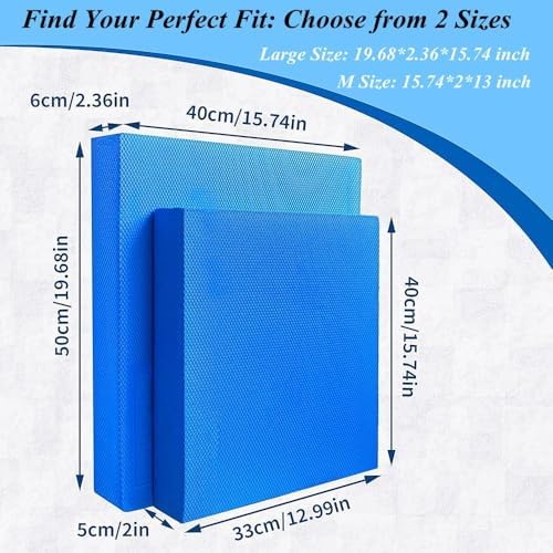 High-Density Balance Pad, Extra Large Balance Pad for Physical Therapy, TPU Foam Balance Board for Rehabilitation Stability Workout Knee and Ankle Exercise - Image 2