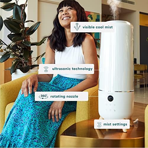 Homedics Cool Mist Ultrasonic Humidifier for Bedroom, Large Room - Image 3