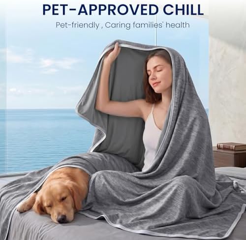 Topcee Cooling Blanket King Size 90"x108" for Hot Sleepers Summer Blanket - Image 3