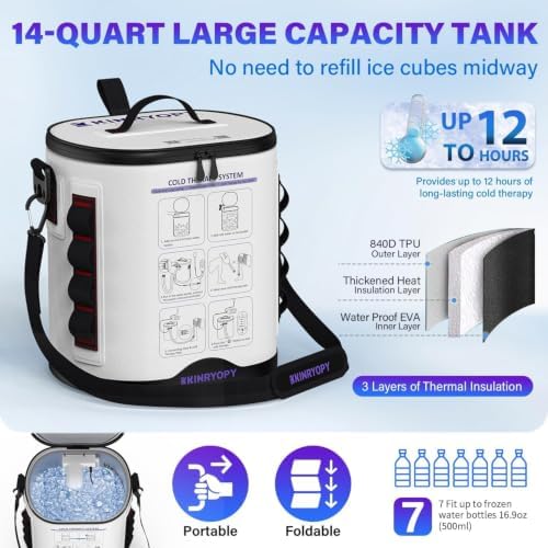 Ice Machine for Larger Knee Pad with Programmable Timer & Quiet Pump - Image 4