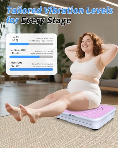 ROTAI Vibration Plate Exercise Machine for Lymphatic Drainage Massager & Weight Loss, 400 lbs Capacity Whole Body Vibrating Shake Plate Workout for Women and Men - Image 2