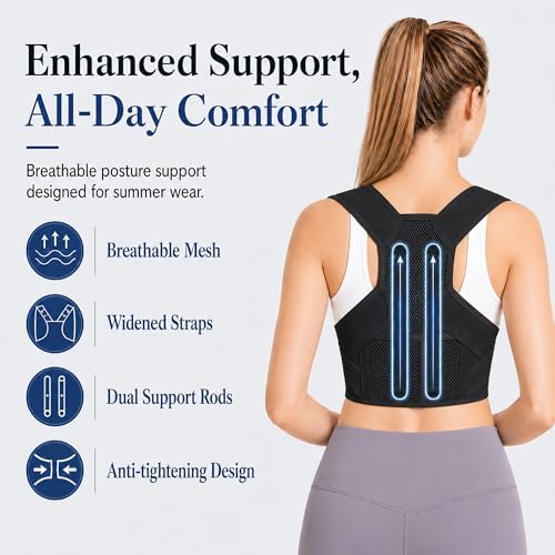 Lightweight Posture Corrector with Upper Back Brace for Women & Men - Image 4