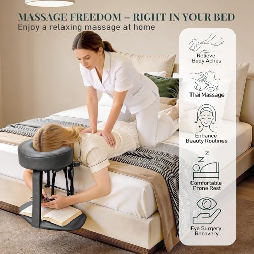 Massage Headrest for Bed, Face Down Massage Pillow & Face Cradle - Image 2