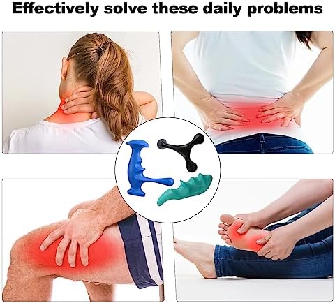 Manual Trigger Point Massage Tool and Thumb Saver for Full Body Deep Tissue Massage, Set Include 1 Green Thumb Protector Tool 1 Palm Urchin Massage Tool Hand Held 4-Legged Massage Knobs - Image 6