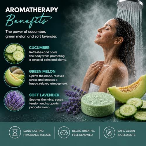 Dermasuri Shower Steamers Aromatherapy, Spa Water Shower Tablets - Image 4