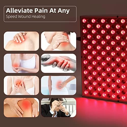 LED-Red-Light-Therapy-Device - 45W LED Panel Deep 660nm and Near-Infrared 850nm Light Combo for Skin Beauty, Pain Relief of Muscles and Joints - Image 4