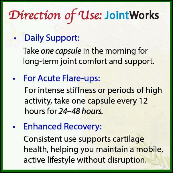 Bodymune Advanced JointWorks Joint Relief | Joint & Muscle Support Supplement* | Promotes Mobility & Health* | 30-Day Supply | USDA Organic, Vegan, Non-GMO, USA Made - Image 3