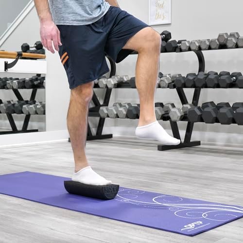 OPTP AXIS Firm Density Foam Roller – Half-Round, Black, 12" X 3" - Image 3