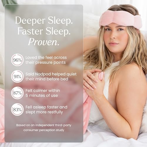 nodpod Patented Gentle Pressure Sleep Mask, Weighted Eye Mask - Image 2