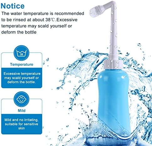 Portable Bidet Travel Large Capacity 15.8oz Personal Toilet Handheld Blue - Image 4