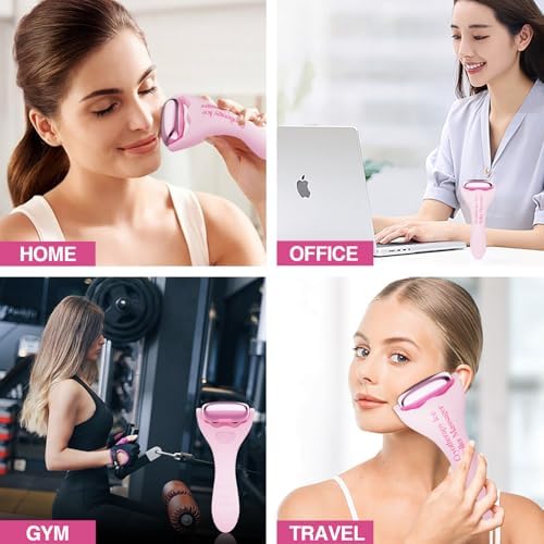 Facial Ice Roller for Skin Care - Aluminum Face Roller to De-Puff, Soothe & Tighten Pores - Cold Therapy Massage Tool for Radiant Glow - Image 7
