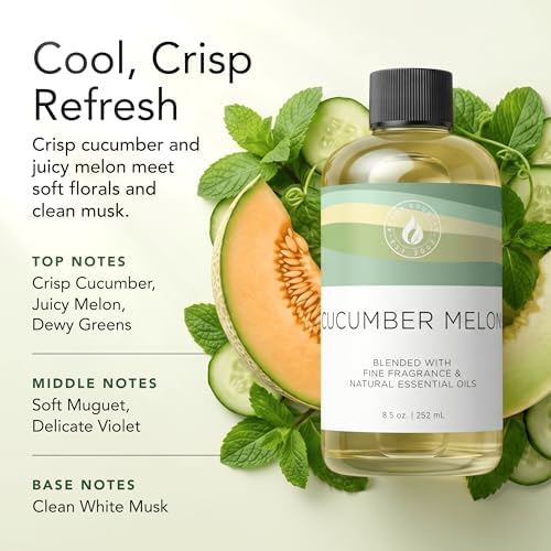 Aroma Country Cucumber Melon Luxury Diffuser Oil Refill (8.5 Fl Oz) - Image 2