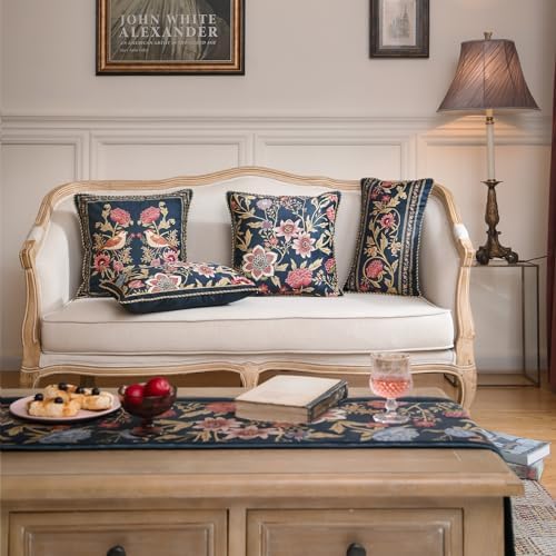 patdrea Designer French Velvet Throw Pillow Cover,18"x18"-OldgardenA - Image 3