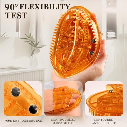 2 Pcs Meridian Massage Brush, Gua Sha Body Brush for Belly, Back & Legs - Image 6