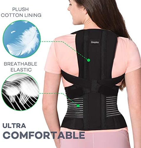 Posture Corrector for Women and Men Thoracic Back Brace Straightener Shoulder Upright Support Trainer for Body Correction and Neck Pain Relief, Small (waist 26-34 inch) - Image 5