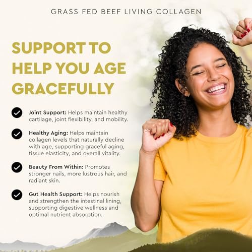 Ancestral Supplements Grass Fed Beef Living Collagen Capsules, 180 Ct - Image 4